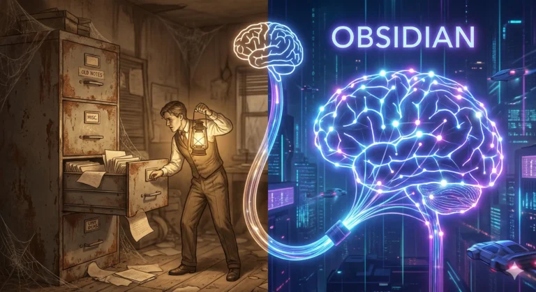 에버노트와 대비되는 옵시디언 제2의 뇌 연결 구조