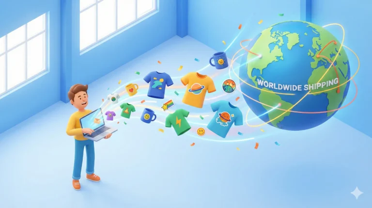 재고 없이 전 세계로 판매되는 레드버블 POD 시스템