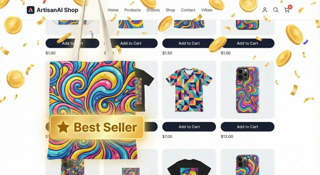 AI 그림을 활용한 POD 굿즈 판매 예시