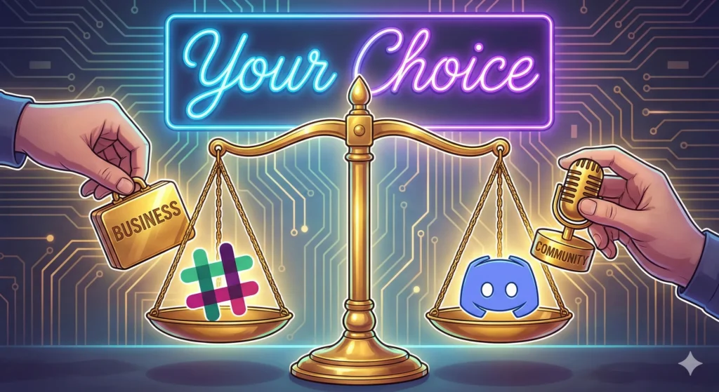 자신의 비즈니스 목적에 맞는 메신저를 선택하는 과정