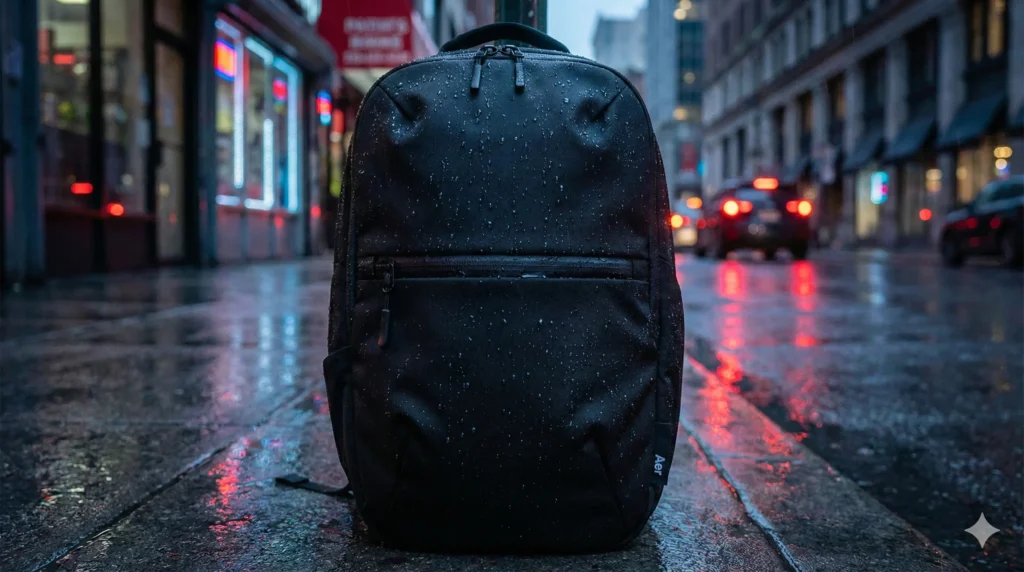 방수 기능이 탁월한 에어 테크 팩의 디테일 컷