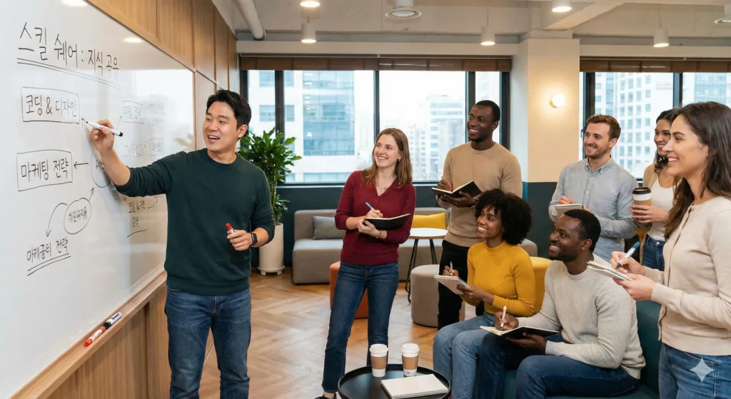 스킬 쉐어를 통해 글로벌 커뮤니티와 활발하게 네트워킹하는 노마드들